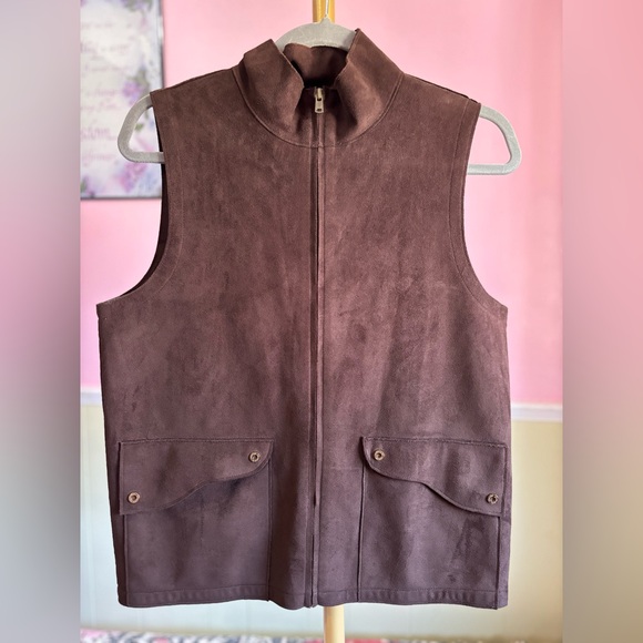 🌸Vintage Ralph Lauren Zip-up Faux Suede
Vest Size Small - Picture 2 of 4